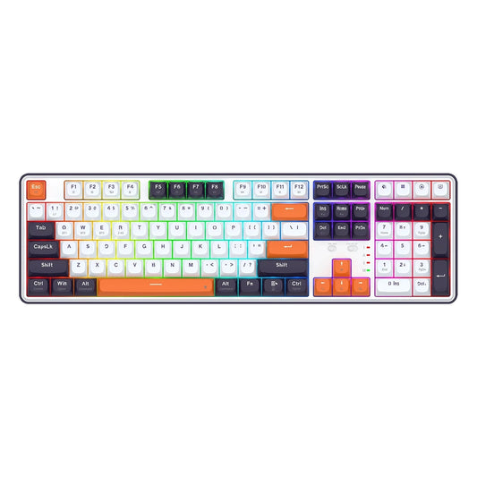 Redragon Wyvern K689 PRO Wireless gaming keyboard with colorful lighting on a plain background