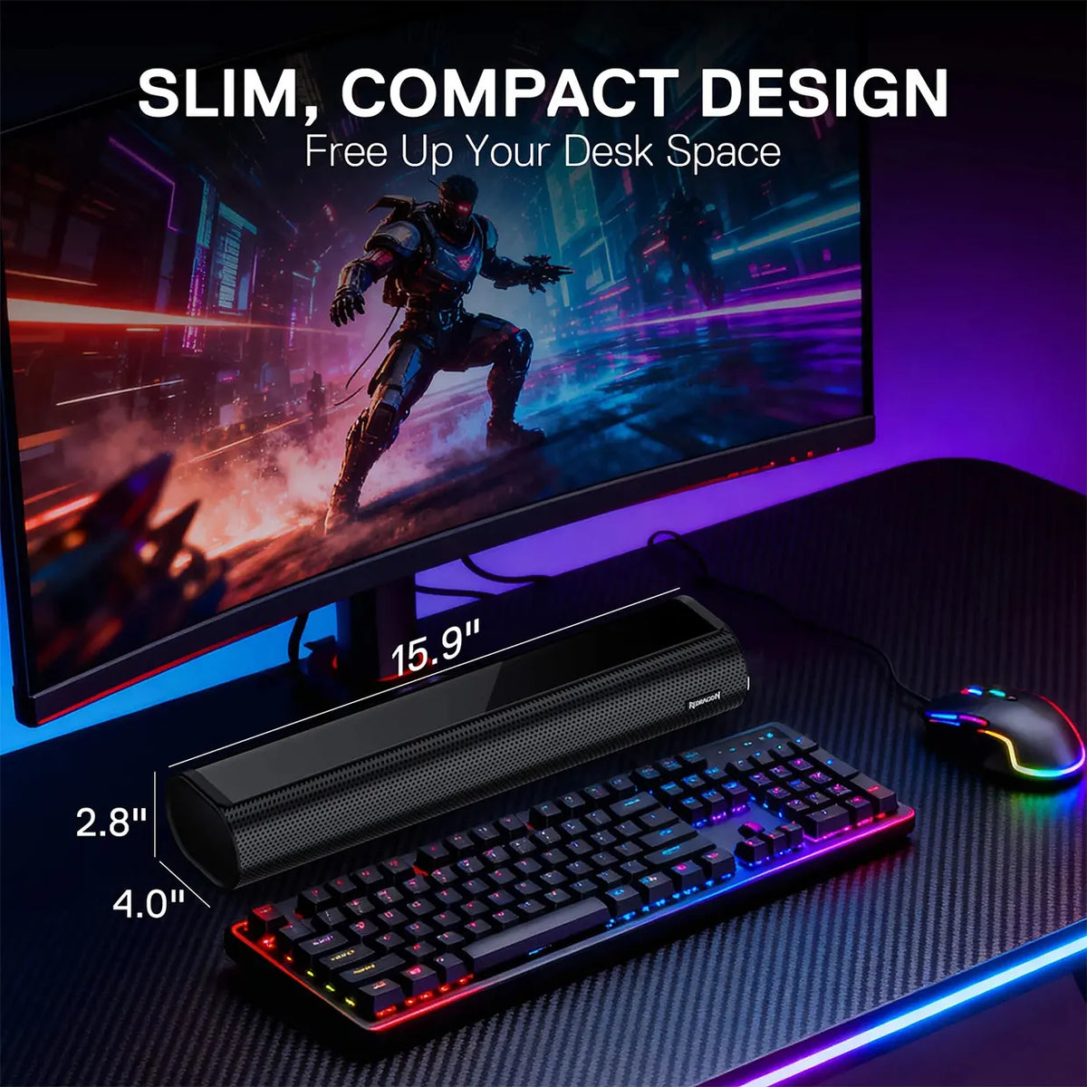 Redragon Airburst GS821 Bluetooth 5.3 Gaming Soundbar