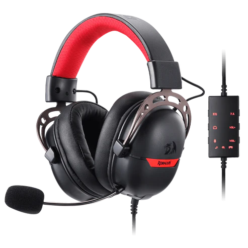 Redragon H376 Aurora USB Wired Gaming Headset 7.1 Surround Sound Over-Ear Headphone w/40 MM Audio Drivers, Advanced EQ Mode, 240g Lightweight