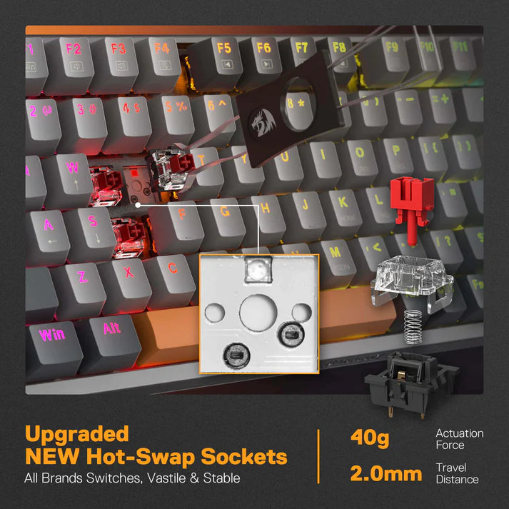 Redragon K648GG-RGB Olaf Wired Mechanical Gaming Keyboard