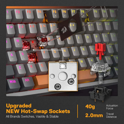 Redragon K648GG-RGB Olaf Wired Mechanical Gaming Keyboard