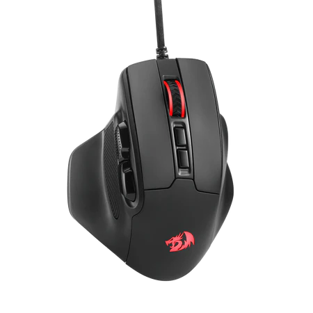 Redragon M806 Bullseye Gaming Mouse, 7 Programmable Buttons Wired RGB Gamer Mouse w/Ergonomic Natural Grip Build, Software Supports DIY Keybinds & Backlit