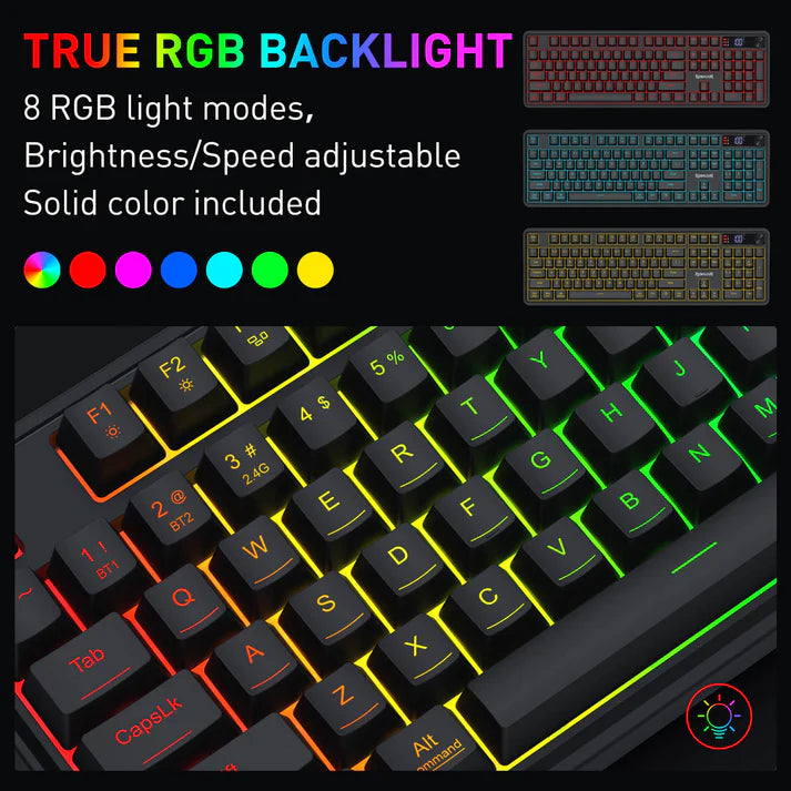 Redragon VOLCANO K526 PRO 104 Keys Mechanical-Feel Keyboard