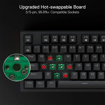 Redragon Argo K670 RGB Wired Mechanical Keyboard With Quite Red Switches