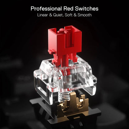 Redragon Argo K670 RGB Wired Mechanical Keyboard With Quite Red Switches