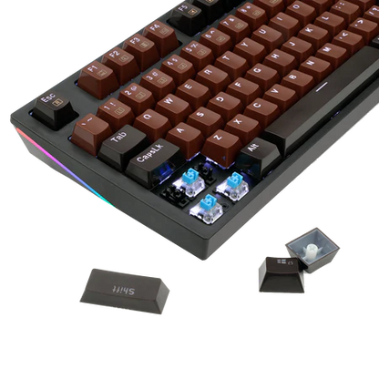 Redragon K592 Mechanical Gaming Wired Keyboard with Ultra-Fast V-Optical Black Switches, White Backlit