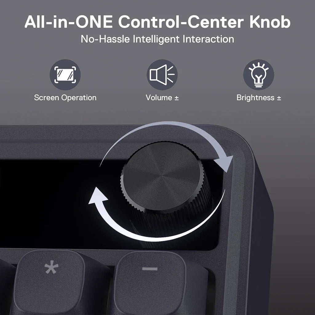 Redragon Terraflare K762 Pro Wireless Mechanical Keyboard with LED Screen