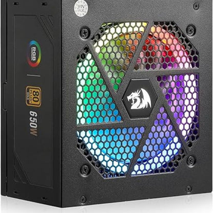 Redragon PS0103-1 650W Full Modular Rgb Power Supply