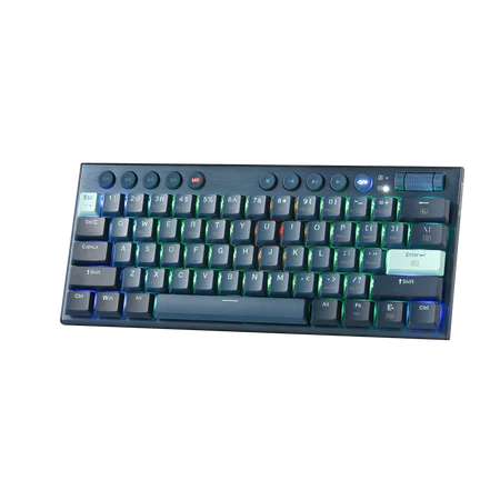Redragon K632 PRO HORUS MINI  60% Wireless RGB Mechanical Keyboard, Bluetooth/2.4Ghz/Wired Tri-Mode Ultra-Thin Low Profile Gaming Keyboard w/No-Lag Connection, Dedicated Media Control & Linear Red Switch