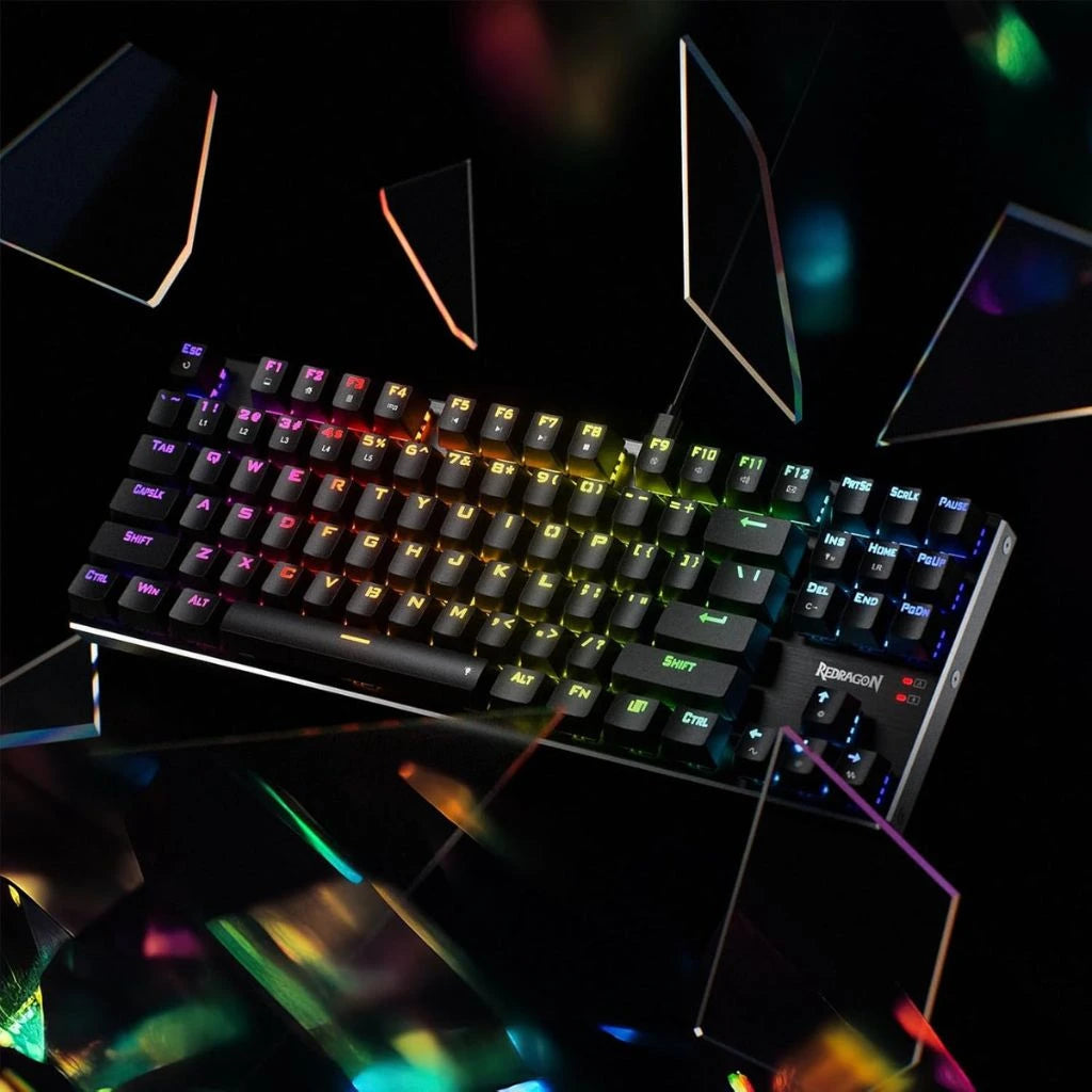 Redragon K660 (K556 TKL) RGB Linear Quiet Red Switch Wired Gaming Keyboard