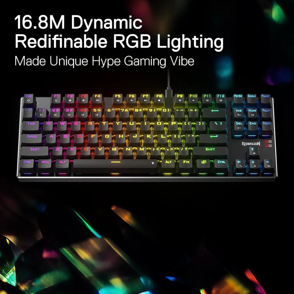 Redragon K660 (K556 TKL) RGB Linear Quiet Red Switch Wired Gaming Keyboard
