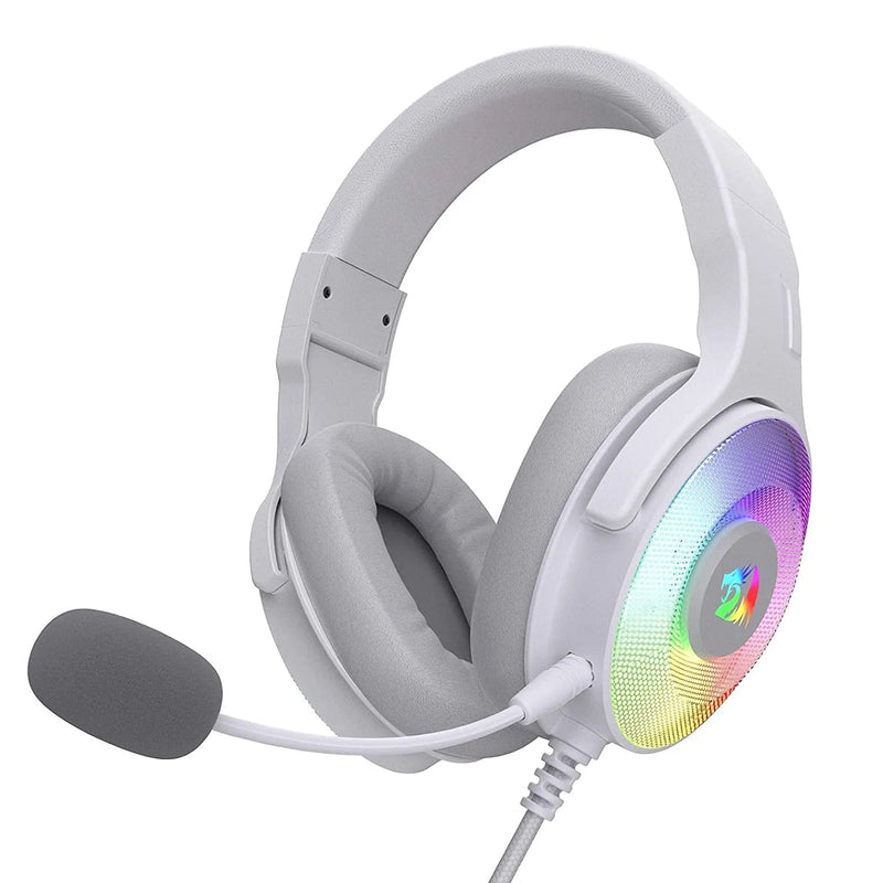 Redragon H350 White Pandora RGB Wired Gaming USB Headset