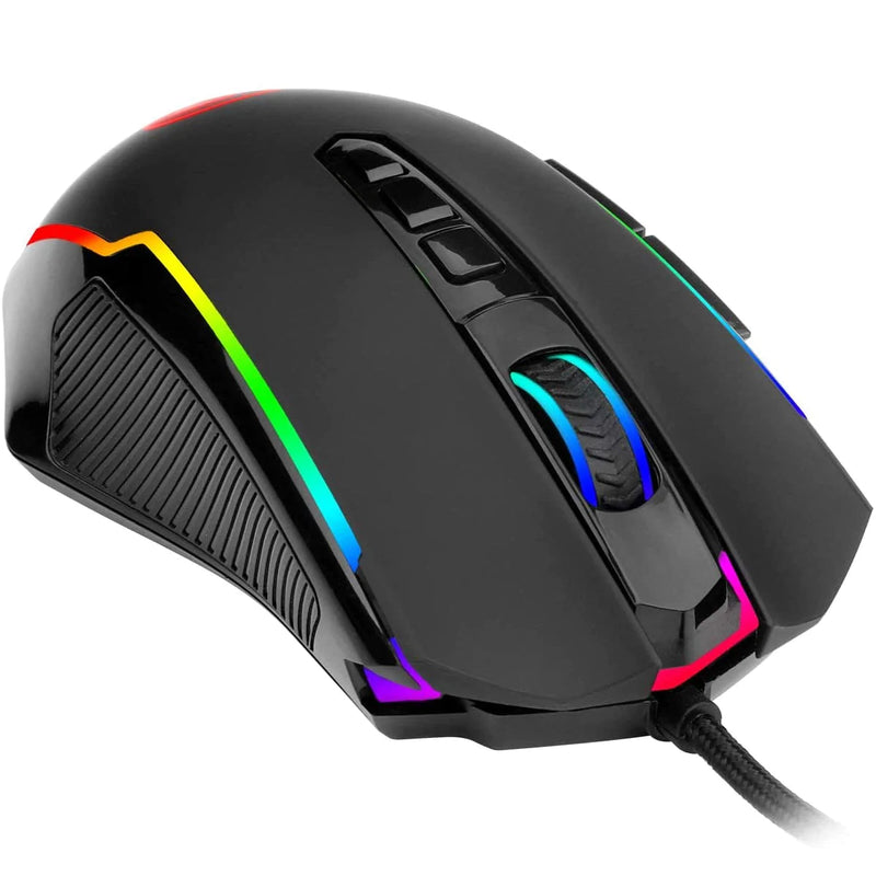 Redragon M910 Ranger Chroma Gaming Mouse With 16.8 Million Rgb Backlit, 9 Programmable Buttons, Up To 12400 Dpi User Adjustable