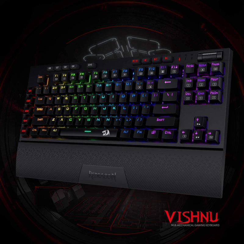 Redragon K596 Vishnu Wireless/Wired RGB Mechanical Gaming Keyboard