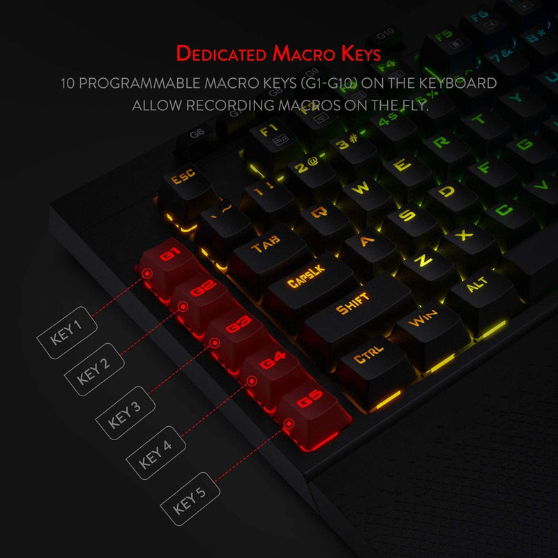 Redragon K596 Vishnu Wireless/Wired RGB Mechanical Gaming Keyboard