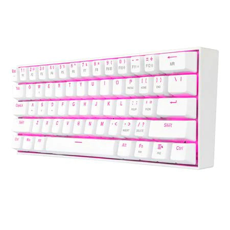 Redragon K630 White Pink Backlight Dragonborn Mechanical Gaming Keyboard