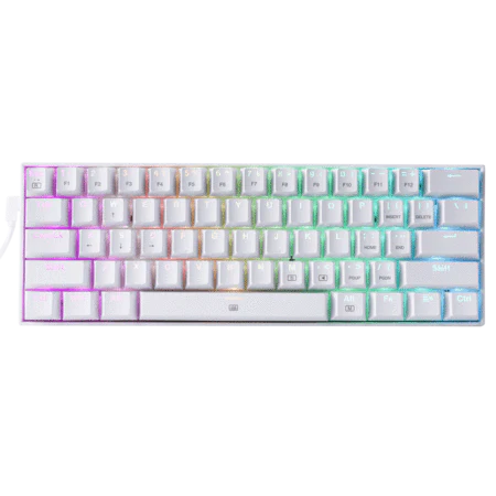 Redragon K630 RGB White Wired Mechanical Gaming Keyboard