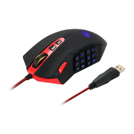 Redragon M901 Perdition 24000DPI MMO Mouse LED RGB Wired Gaming Mouse