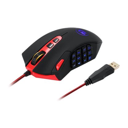 Redragon M901 Perdition 24000DPI MMO Mouse LED RGB Wired Gaming Mouse