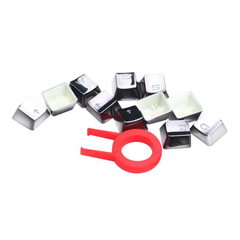 Redragon A103gr 12 Chrome Keycaps Mx Style With Key Puller