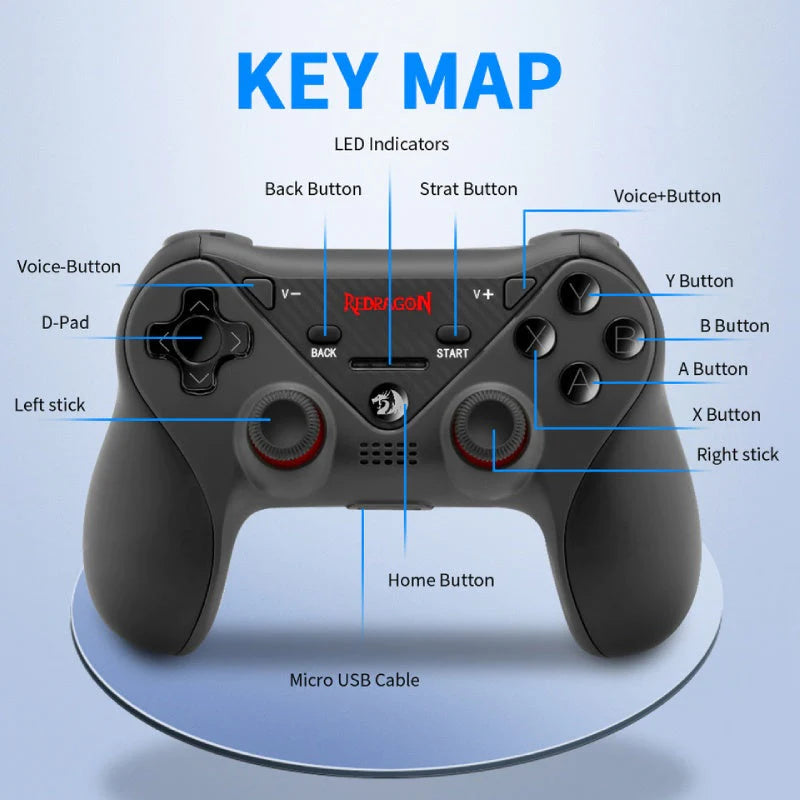 Redragon G812 Ceres Wireless Gamepad