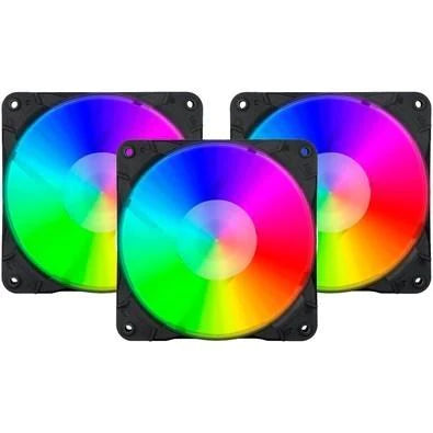 Redragon GCF007 120mm RGB Triple Case Fan Pack