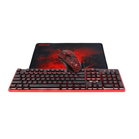 Redragon S107 Gaming Keyboard, Mouse & Large Mouse Pad 3 in 1 Combo