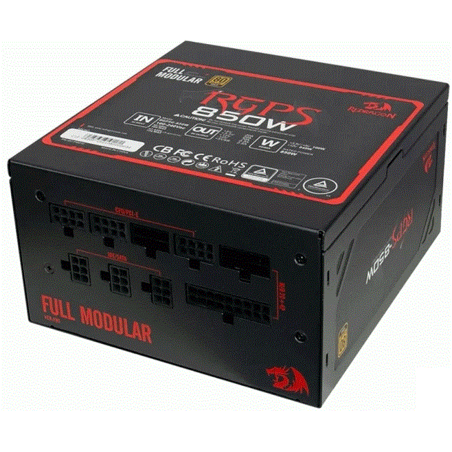 Redragon RGPS Gc-Ps010 850w Gaming Pc Power Supply (Semi Modular)