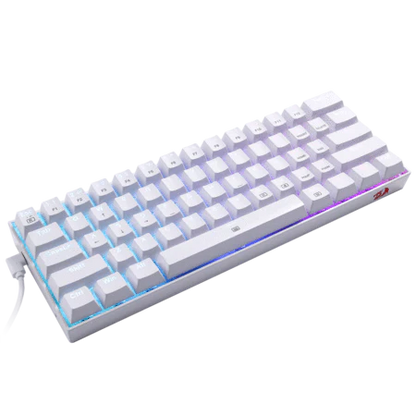 Redragon K630 RGB White Wired Mechanical Gaming Keyboard