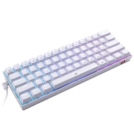 Redragon K630 RGB White Wired Mechanical Gaming Keyboard