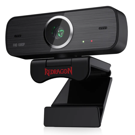Redragon GW-800 1080P Webcam with Built-in Dual Microphone 360-Degree Rotation